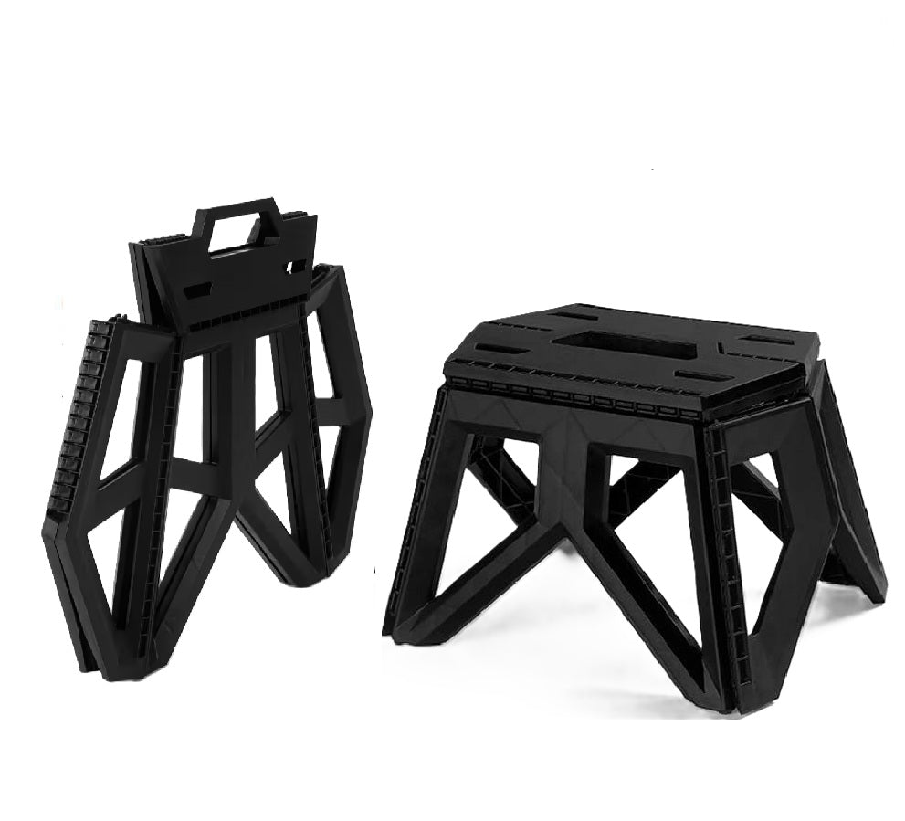 Scaun pliabil, Zola, tip taburet, maner transport, pentru camping, plastic, 29 x 20 x 23.5 cm, negru Scaun pliabil, Zola, tip taburet, maner transport, pentru camping, plastic, 29 x 20 x 23.5 cm, negru